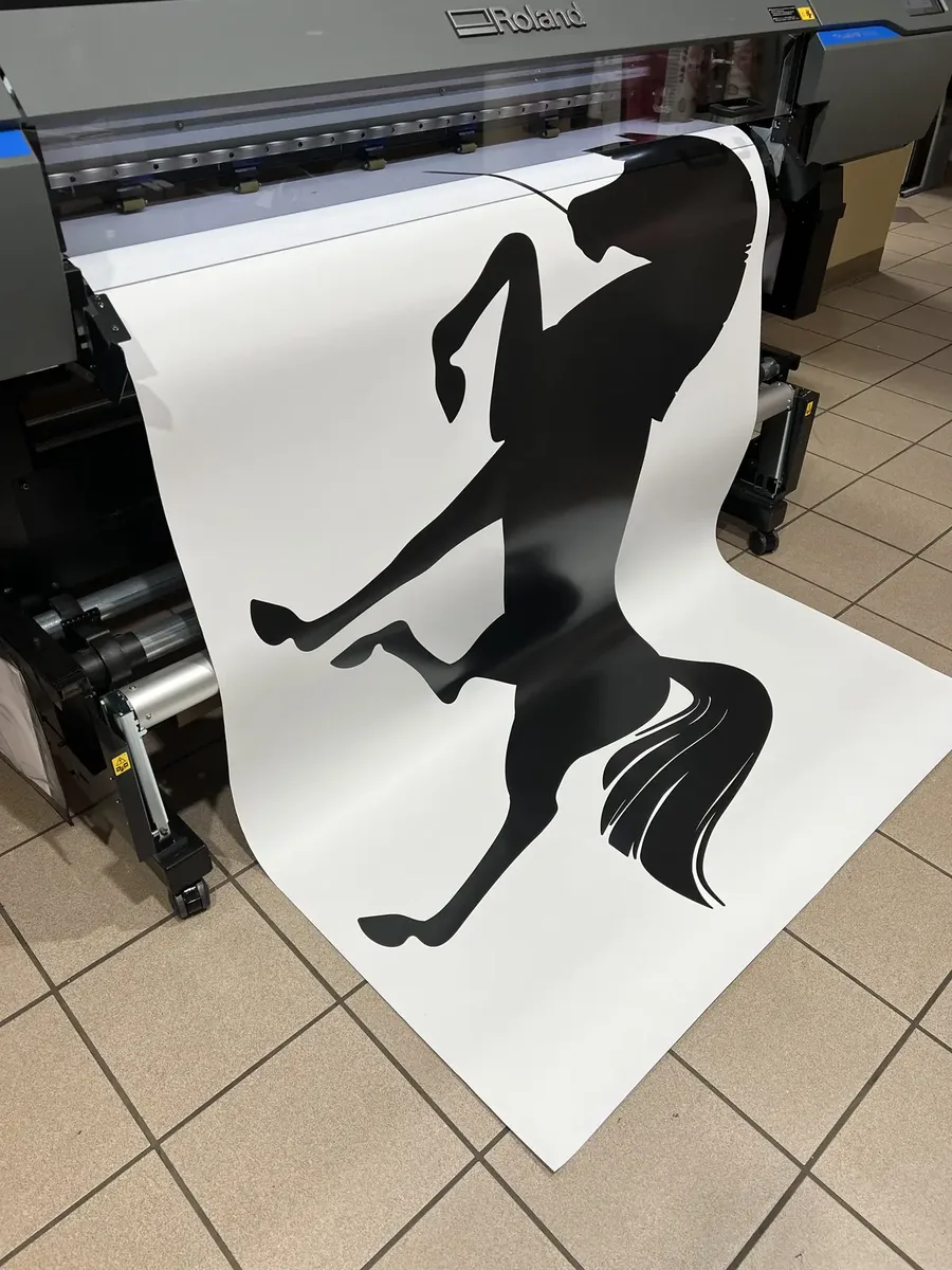 Wall mural printing on the Roland wide-format printer in Murfreesboro, TN