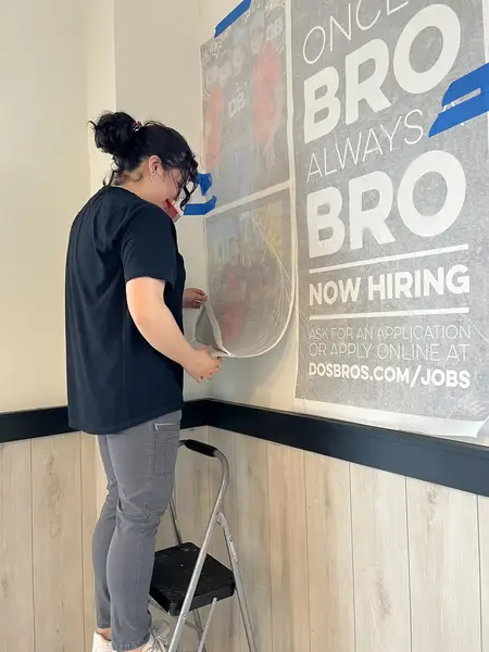 Interior signage, menu boards and wall graphics installed for Dos Bros Mexican Grill in Shelbyville, Tennessee (1 of 12)