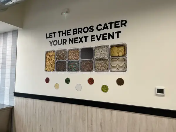 Interior signage, menu boards and wall graphics installed for Dos Bros Mexican Grill in Shelbyville, Tennessee (10 of 12)