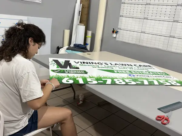 Custom sign, vehicle graphic and banner work by Smiles and Signs in Murfreesboro, Tennessee (23 of 60)